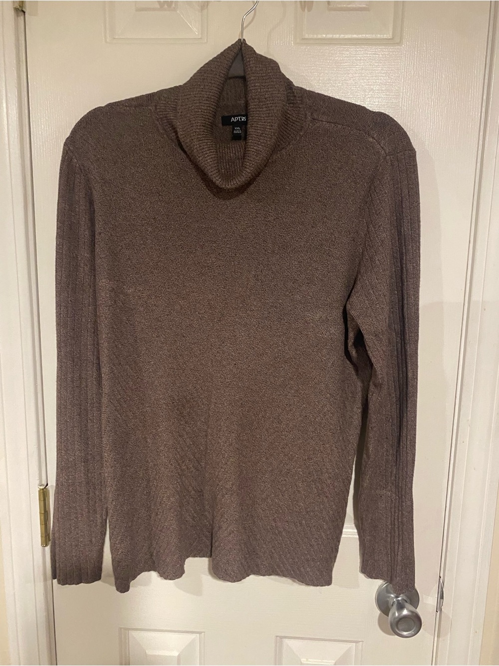 Apt. 9 Taupe Brown Turtleneck Sweater